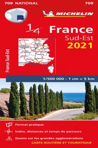 Southeastern France 2021 - Michelin National Map 709