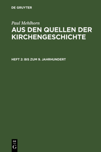 Bis zum 9. Jahrhundert