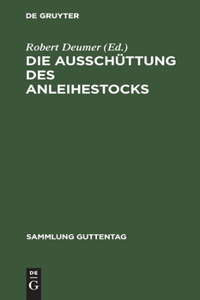 Die Ausschüttung Des Anleihestocks