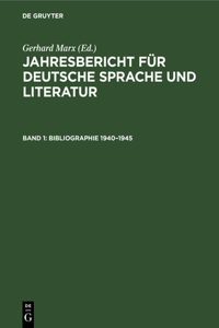 Bibliographie 1940-1945