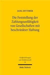 Die Feststellung der Zahlungsunfahigkeit von Gesellschaften mit beschrankter Haftung