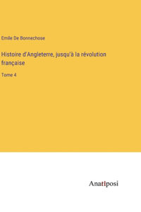 Histoire d'Angleterre, jusqu'à la révolution française