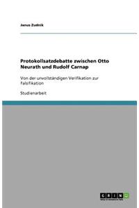 Protokollsatzdebatte zwischen Otto Neurath und Rudolf Carnap