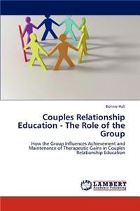 Couples Relationship Education - The Role of the Group