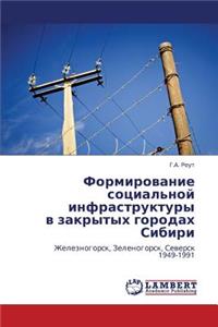 Formirovanie Sotsial'noy Infrastruktury V Zakrytykh Gorodakh Sibiri