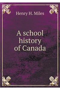 A School History of Canada