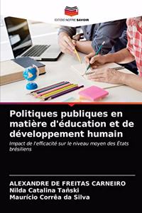 Politiques publiques en matière d'éducation et de développement humain