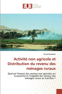 Activité non agricole et Distribution du revenu des ménages ruraux