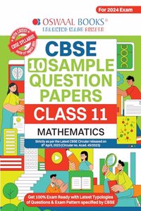 Oswaal CBSE Sample Question Papers Class 11 Mathematics Book (For 2024 Exams ) | 2023-24