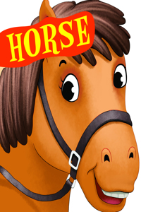 Cutout Board Book: Horse( Animals and Birds)