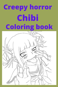 Creepy horror Chibi Coloring book
