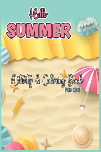 Summer Activity & Coloring Book for Kids