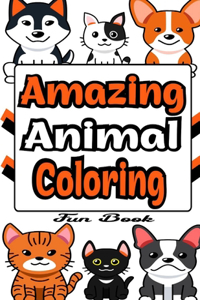 Amazing Animal Coloring Fun Book