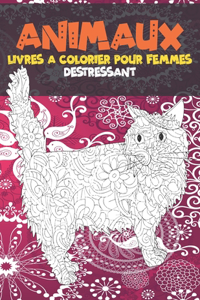 Livres à colorier pour femmes - Déstressant - Animaux