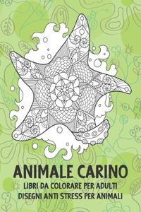 Libri da colorare per adulti - Disegni Anti stress per animali - Animale carino