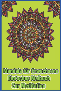 Mandala Für Erwachsene Einfaches Malbuch Zur Meditation