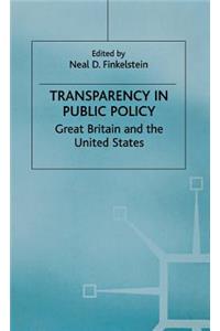 Transparency in Public Policy