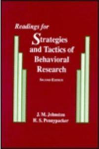 Readings for Strategies and Tactics of Behavioral Research