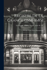Registre de La Grange (1658-1685)