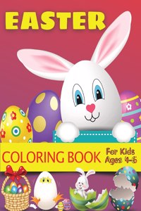 Easter Coloring Book for Kids Ages 4-6