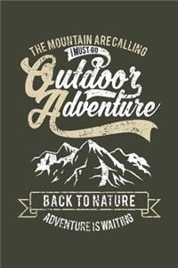 Outdoor Mountains Notebook