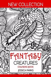 Fantasy Creatures Coloring Book