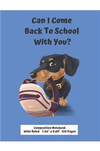 Can I Come Back To School With You?