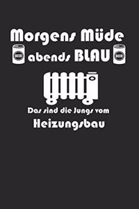 Morgens Müde abends blau das sind die Jungs vom Heizungsbau