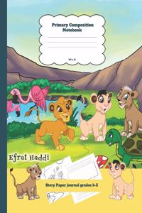 Primary Composition Notebook Story Paper Journal Grades K-2