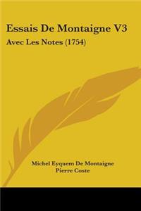 Essais De Montaigne V3