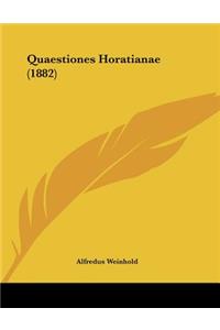 Quaestiones Horatianae (1882)