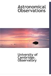 Astronomical Observations