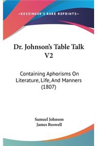 Dr. Johnson's Table Talk V2