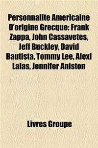Personnalite Americaine D'Origine Grecque
