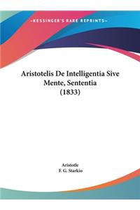 Aristotelis de Intelligentia Sive Mente, Sententia (1833)