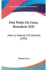 Don Pedro de Luna, Benedicto XIII