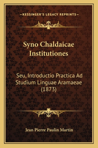 Syno Chaldaicae Institutiones