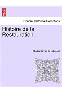 Histoire de la Restauration.