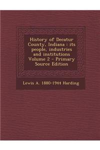 History of Decatur County, Indiana