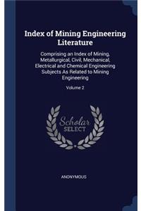 Index of Mining Engineering Literature