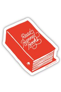 Read Banned Books (book) Sticker