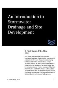 Introdution to Stormwater Drainage and Site Development