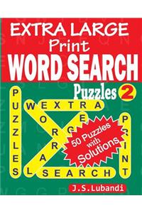 Extra Large Print Word Search Puzzles