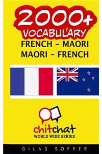 2000+ French - Maori Maori - French Vocabulary