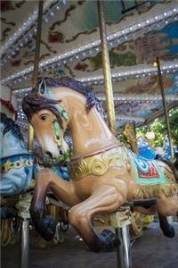 A Charming Wooden Horse on a Vintage Carousel in Paris France Journal