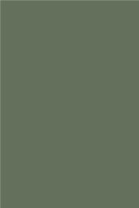 Journal Deep Lichen Green Color Simple Plain Deep Lichen Green