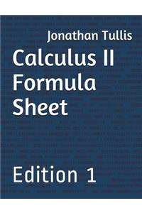 Calculus II Formula Sheet