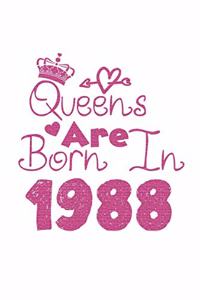 Queens Are Born In 1988 Notebook