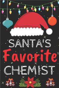 Santa's Favorite chemist: A Super Amazing Christmas chemist Journal Notebook.Christmas Gifts For chemist . Lined 100 pages 6" X9" Handbook Or Dairy.Christmas Notebook Gifts F