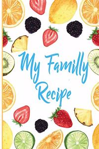 My family Recipes Journal